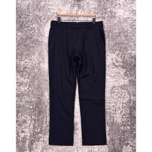 Steven Alan Pants 33 x 30 Mens Blue Wool Flannel Twill Straight Trouser Made USA